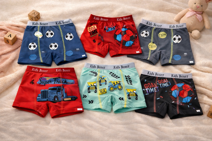 5 Pack Kids Cotton Underwear – Soft & Breathable