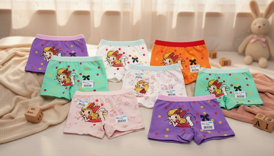 5 Pack Kids Cotton Underwear – Soft & Breathable