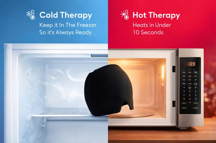 Gorro de alivio instantáneo del resfriado para migrañas y dolores de cabeza